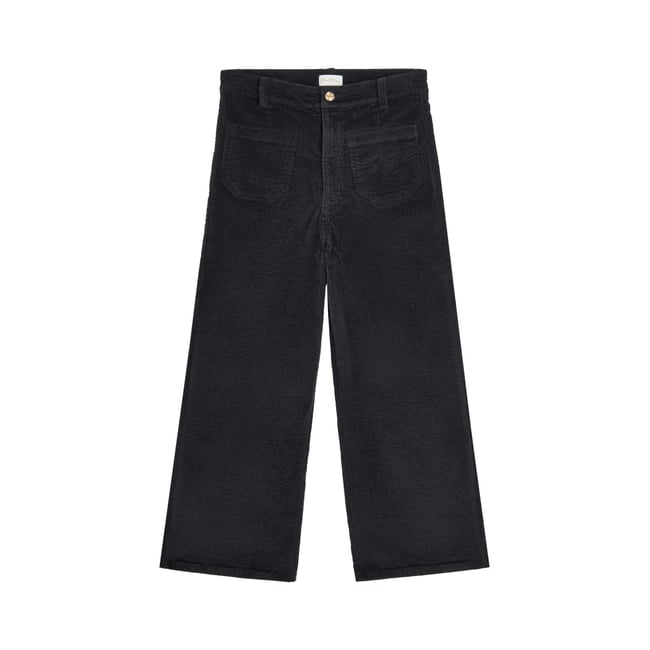 PANTALON JANE VELOURS BLACK noir <span itemprop=