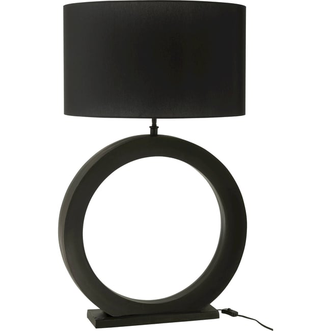 Lampe ronde en aluminium Couleur noir <span itemprop=
