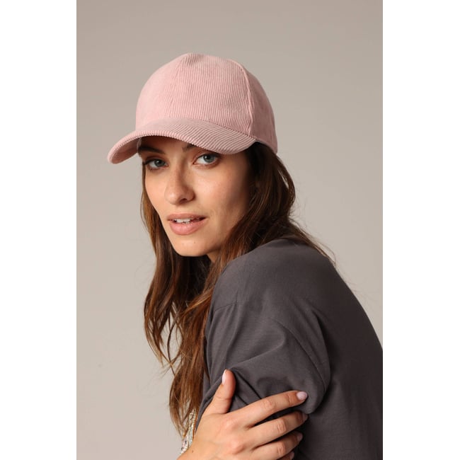 Casquette en velours côtelé avec visière incurvée et bride ajustable à l’arrière CAPPIE - DEELUXE