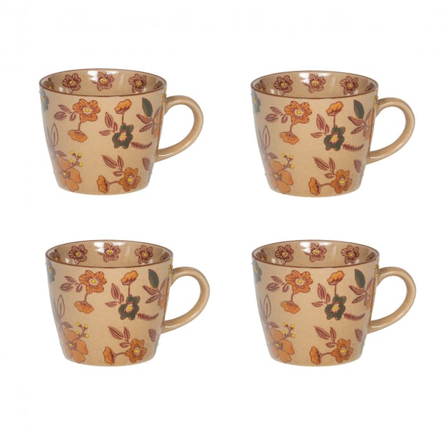 Coffret de 4 tasses Aveline 8 cm - AVELINE Couleur multicolore <span itemprop=