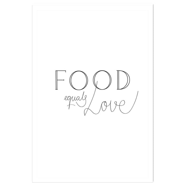 Affiche  food love - HEXOA