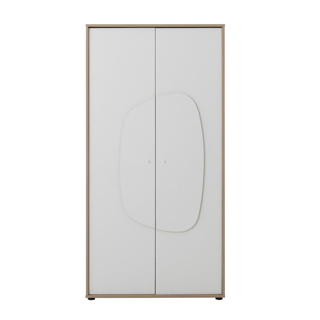 Armoire 2 portes BASILE Couleur beige <span itemprop=