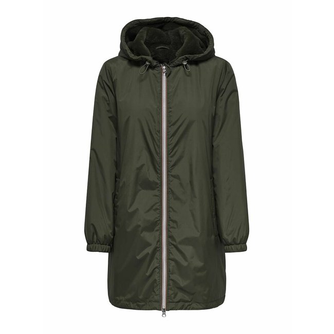 Hooded Windbreaker, green, ONLY