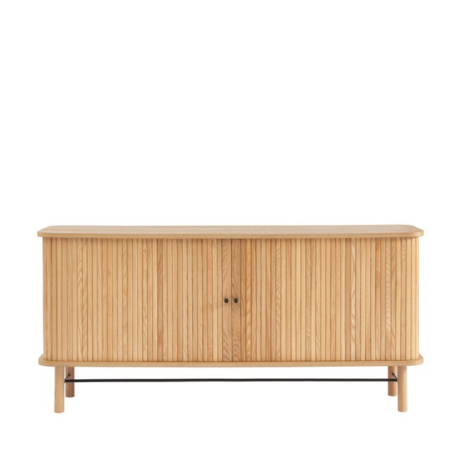Buffet 2 portes en bois L160cm - MATI Couleur bois clair <span itemprop=