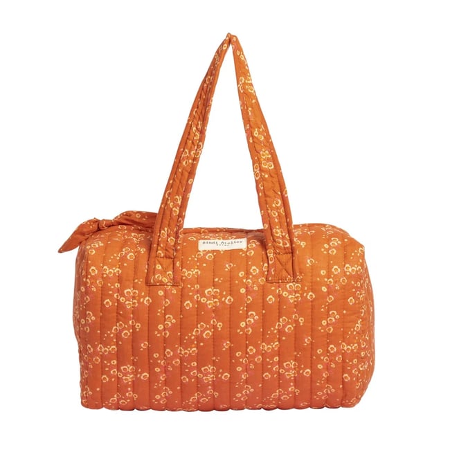 Sac vanity en coton Itsi orange rouille <span itemprop=