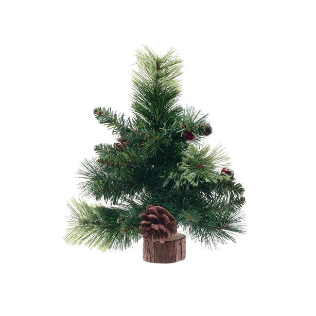 Sapin de Noel artificiel Wyoming 24 brins Couleur vert <span itemprop=