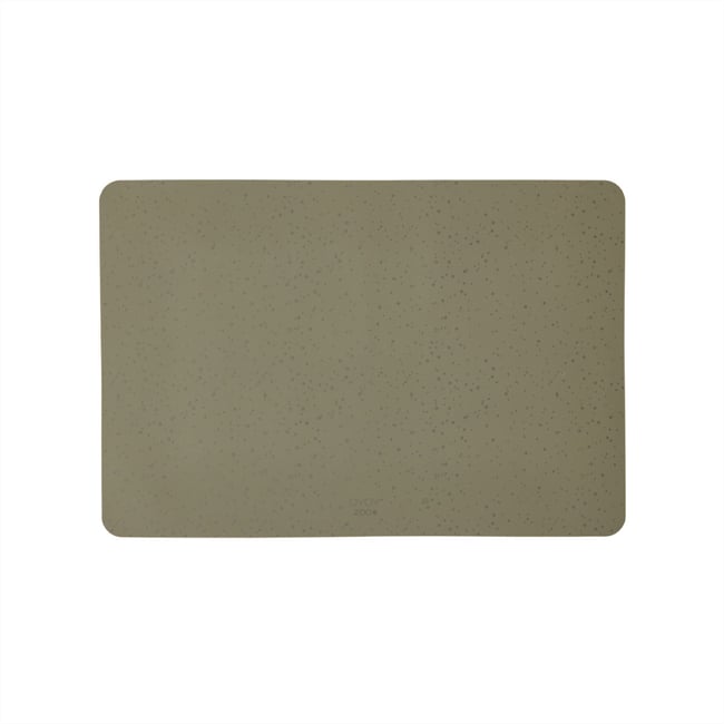 Set de table en silicone LIVING vert foncé <span itemprop=