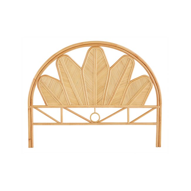 Tête de lit déco en rotin L160 cm NALAH Couleur naturel <span itemprop=