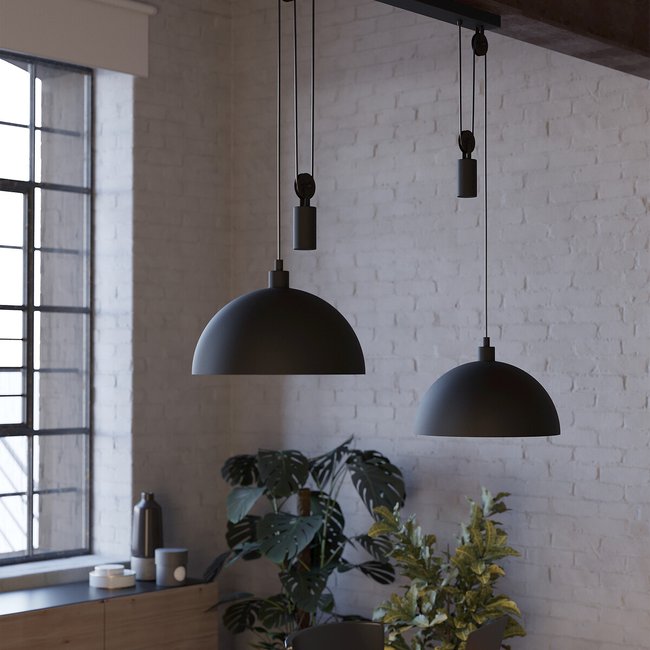 Candeeiro de teto Winkworth 1, EGLO preto <span itemprop=