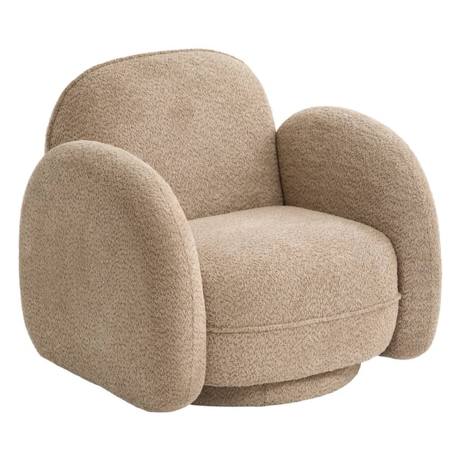 Fauteuil pivotant FIVA Couleur beige <span itemprop=