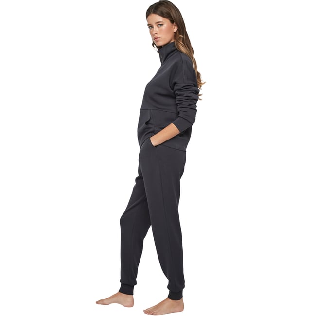 Tenue détente pyjama pantalon veste zippée P104 COZY CHIC bleu marine <span itemprop=