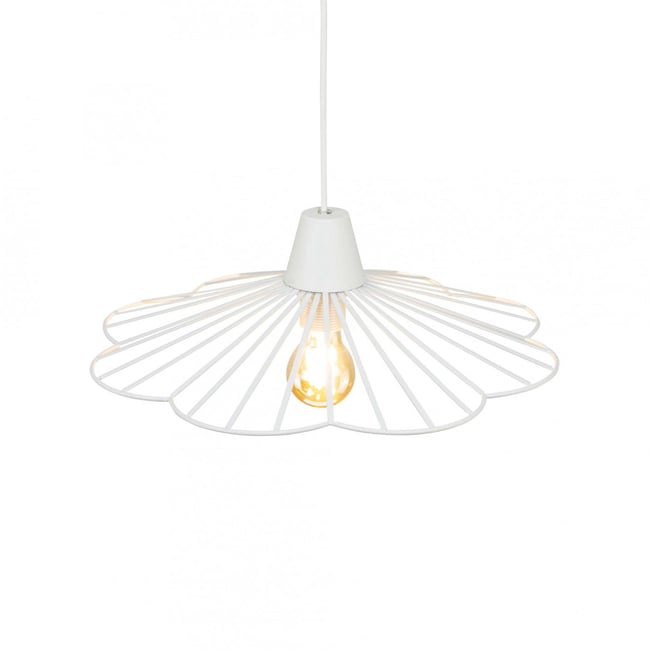 Suspension en métal petit modèle, KANANGA Couleur blanc <span itemprop=
