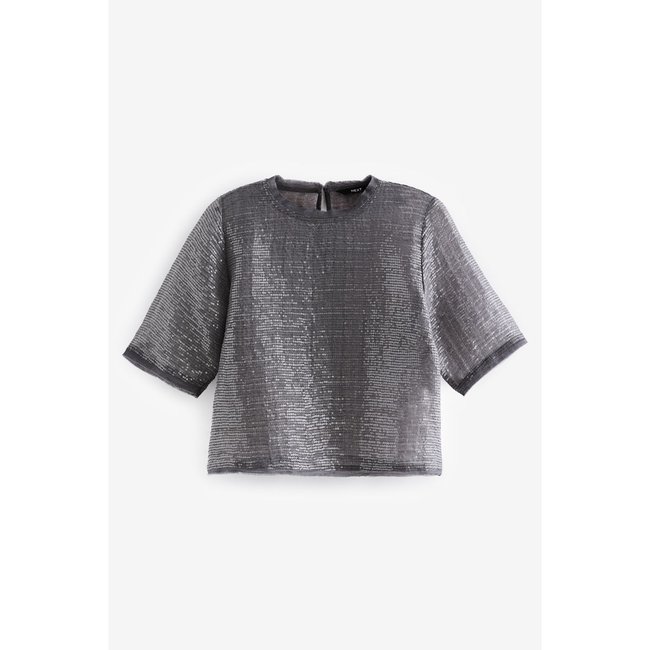 T-shirt à manches courtes et sequins - NEXT