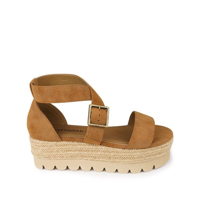 Sandalen Banja mit Plateausohle kamel <span itemprop=