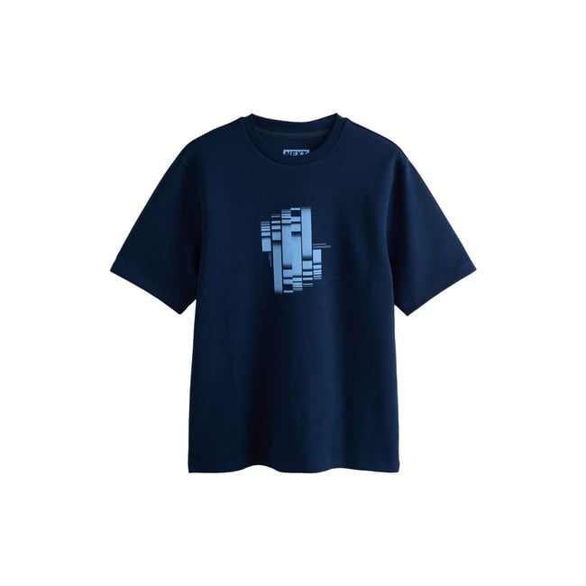 T-shirt doux motionflex à motif bleu copenhague <span itemprop=