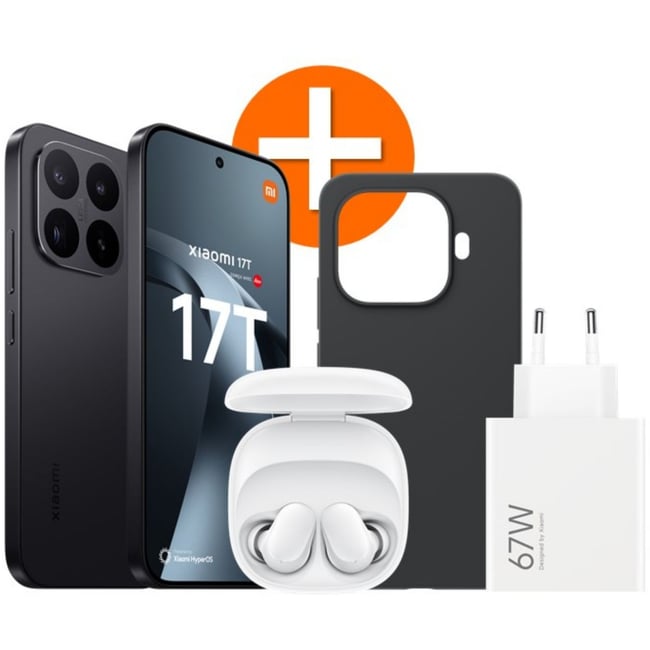 Smartphone Pack 17T  5G 256Go Noir + Redmi Buds 6 + Chargeur 67W - XIAOMI