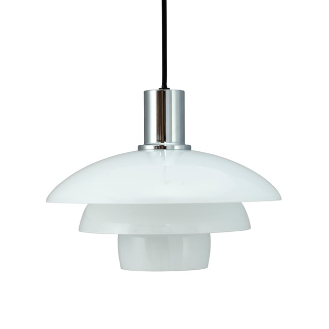 Suspension verre opale D28 MORPH Couleur blanc <span itemprop=
