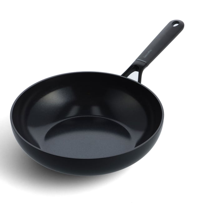 Wok 28 cm aluminium revêtement céramique-Smart noir <span itemprop=