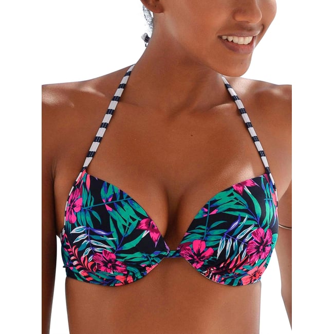 Haut maillot de bain push-up Summer multicolore <span itemprop=