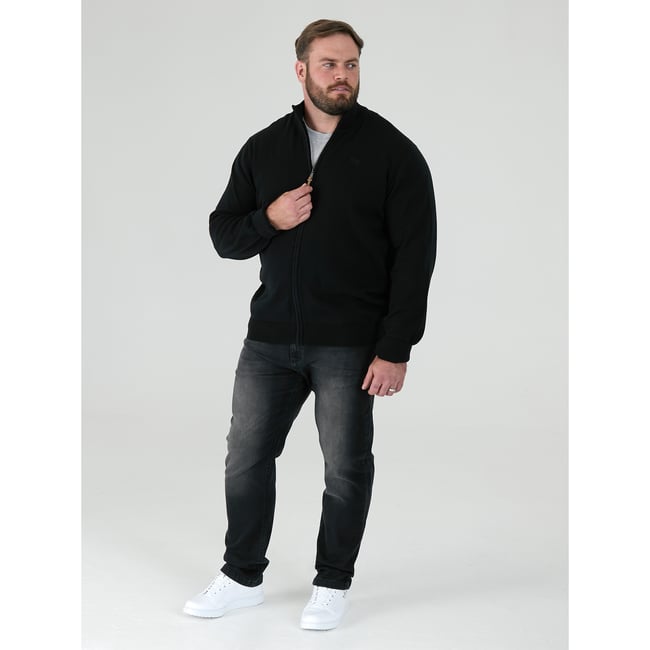 Veste à col montant FRANCO noir <span itemprop=