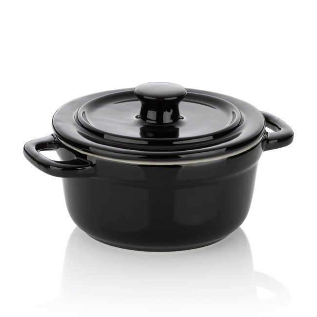Mini cocotte     14 cm-MALIN noir <span itemprop=