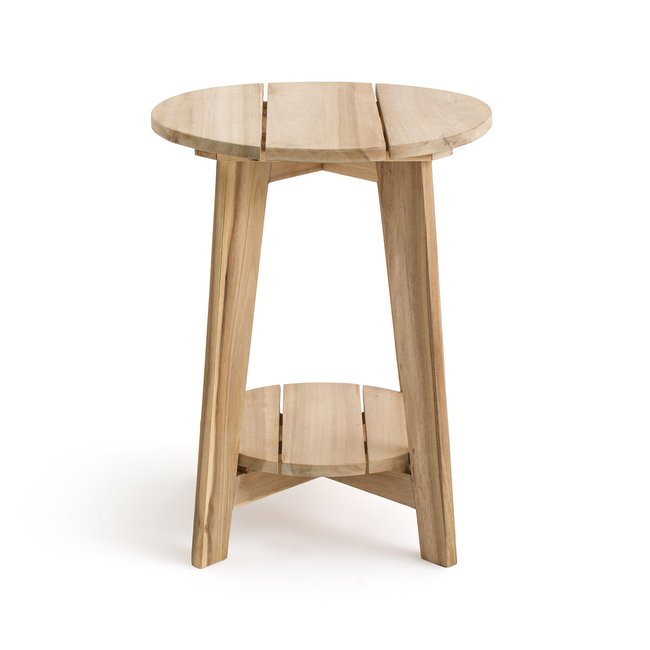 Réphir Acacia Garden Side Table, natural to paint, AM.PM