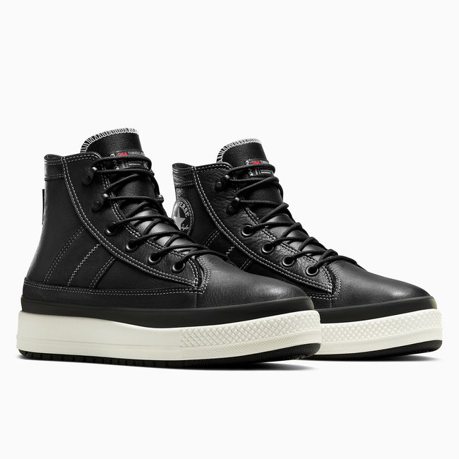 All Star Equip Hi Counter Climate High Top Trainers in Leather, black, CONVERSE