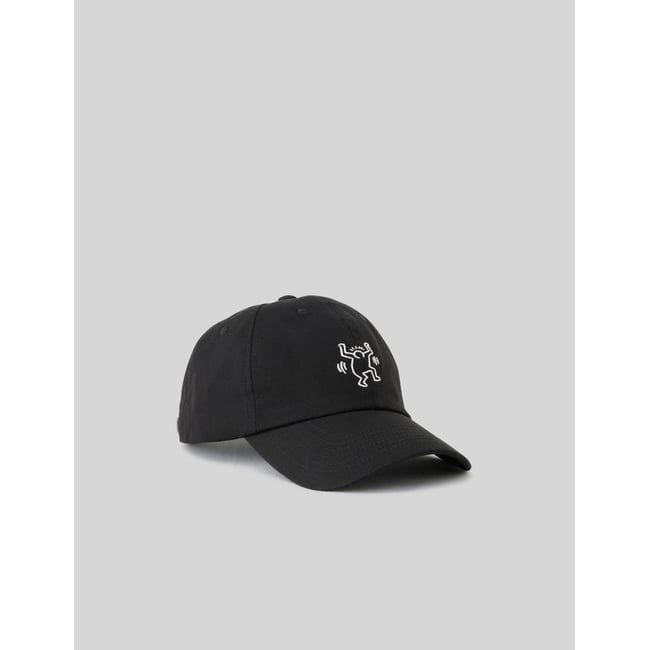 Casquette avec broderie keith harring noir <span itemprop=