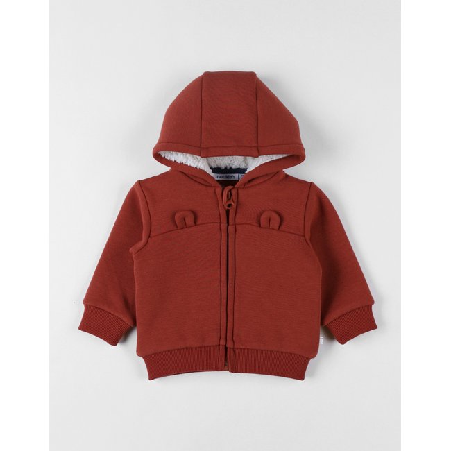 Veste sweat à capuche, Sweatoloudoux® rouge <span itemprop=