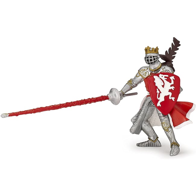 Figurine Roi au dragon rouge rouge <span itemprop=