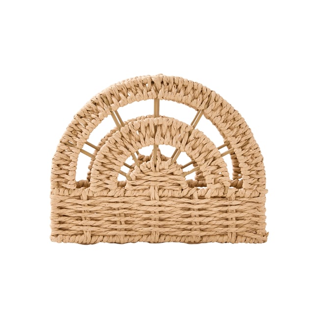 Pot crayons corde de papier arc-en-ciel Couleur beige <span itemprop=