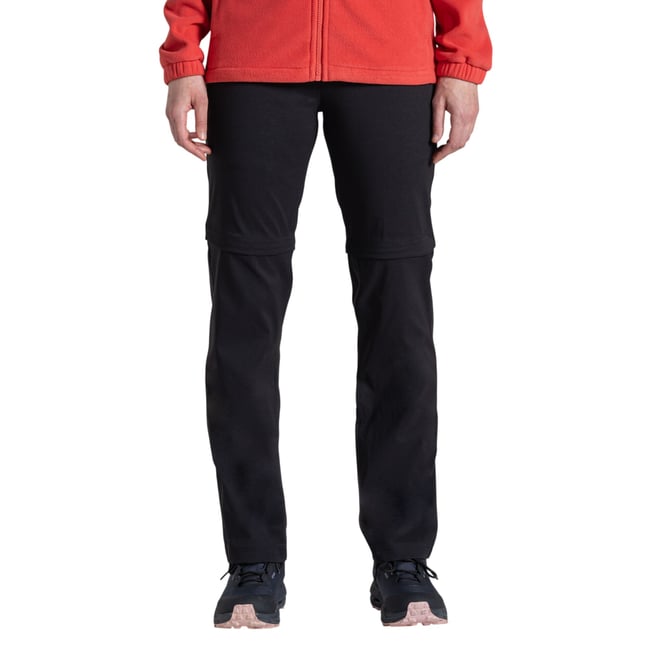 Pantalon uni à taille mi-haute 2-en-1 KIWI PRO noir <span itemprop=