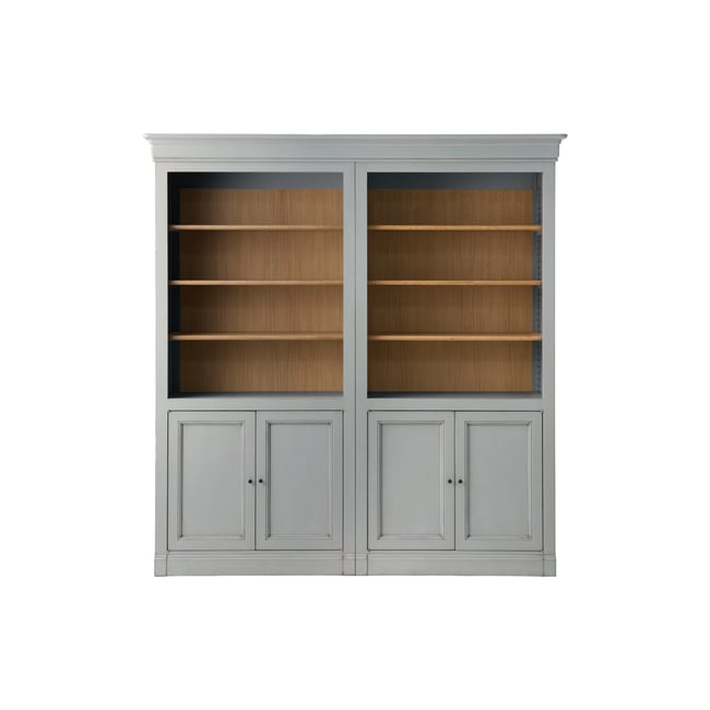 Bibliothèque bois massif 4 portes Embellie - CAMIF
