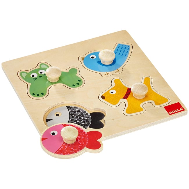 Puzzle animaux domestiques beige <span itemprop=