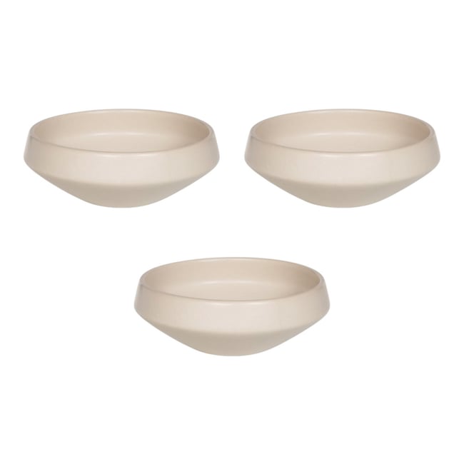 Bol évasé 13 cm (lot de 3) - CHADO Couleur blanc <span itemprop=