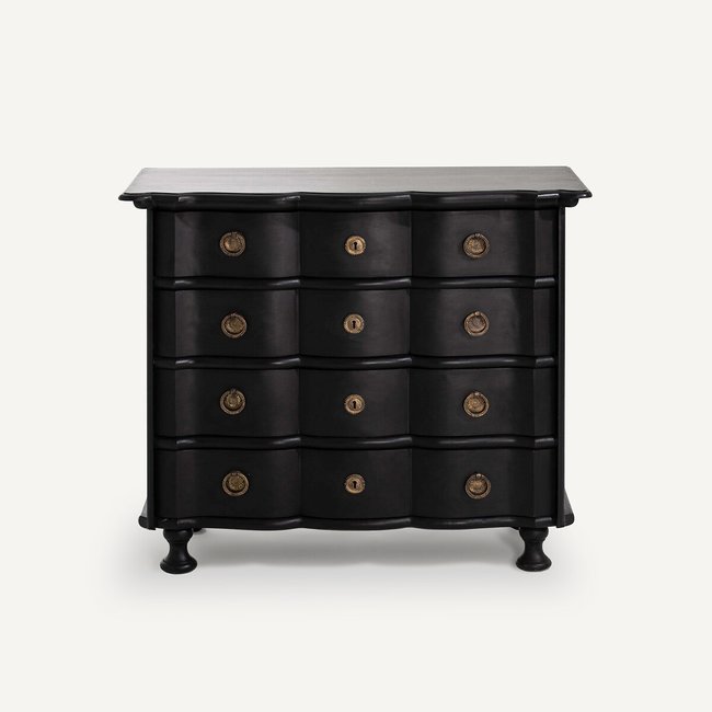 Pensée Solid Mango Wood Chest of Drawers black AM.PM