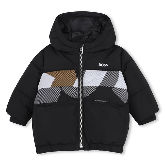 Doudoune à capuche black <span itemprop=