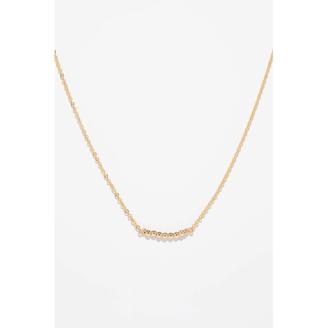 Collier court théa - Or or <span itemprop=