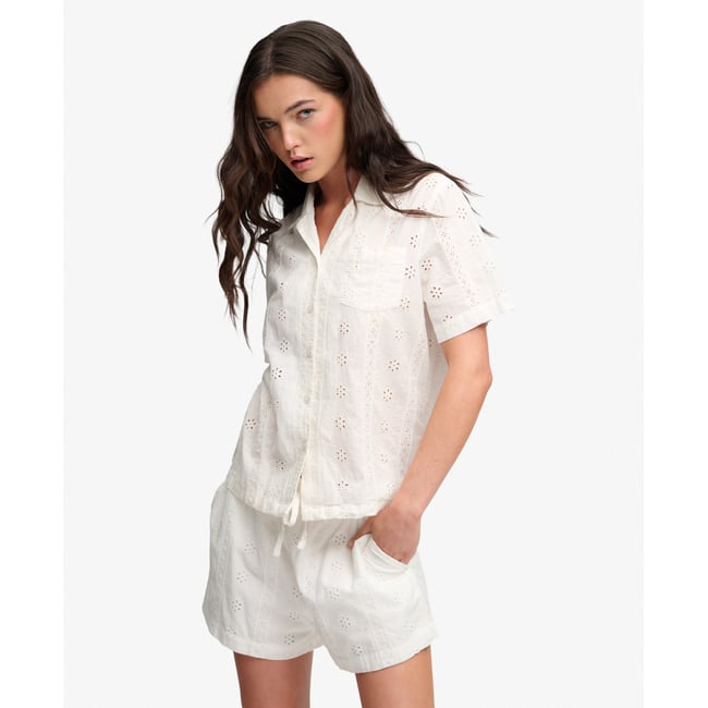 Chemise à manches courtes Heritage Broderie - SUPERDRY