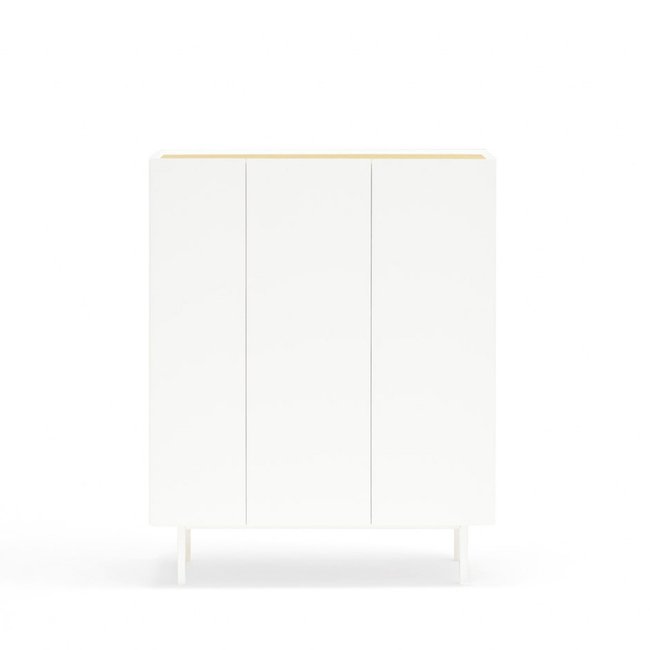 Casier à bouteilles en bois- ARISTA Couleur blanc <span itemprop=