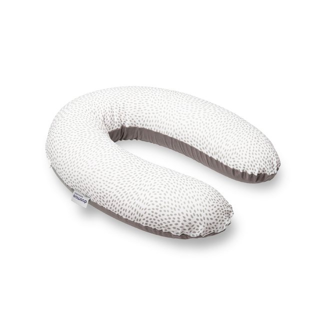 Coussin de maternité et d'allaitement doomoo buddy risotto gris <span itemprop=