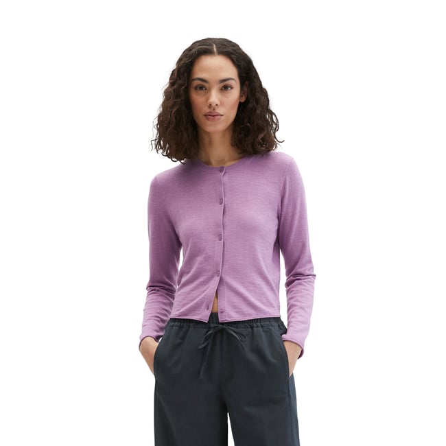 Slub-Cardigan regular en mélange coton organique-lin - MARC O'POLO