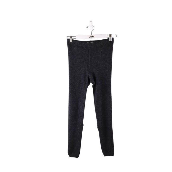 Pantalon slim en cachemire - Très Bon État anthracite <span itemprop=