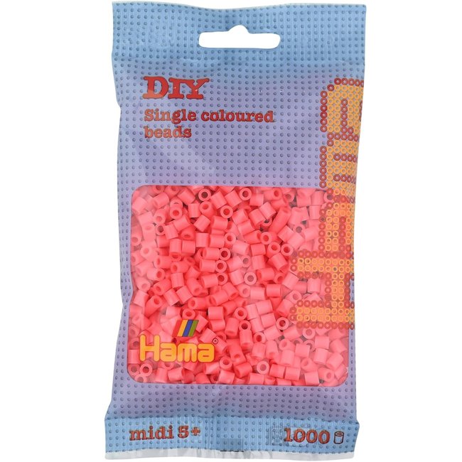 Sachet 1000 perles plastique rouge <span itemprop=