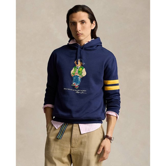 Felpa con cappuccio bear fleece blu marino Polo Ralph Lauren La Redoute