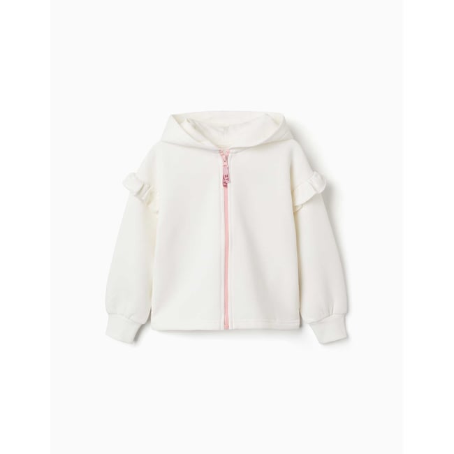 Sweat zippé en molleton avec capuche et doublure en coton peigné - ZIPPY