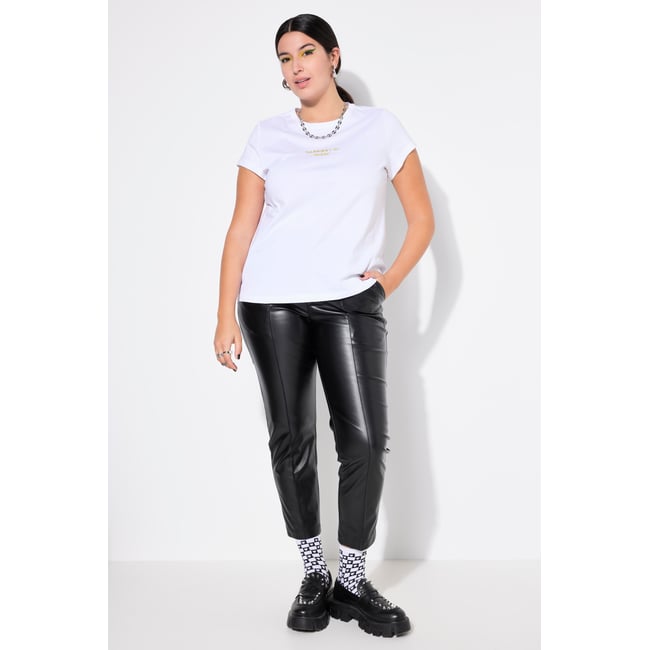 Pantalon en simili, coupe Mom, surpiqûre - STUDIO UNTOLD
