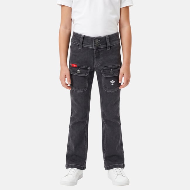 Jean coupe large, taille haute et fermeture boutonnée DENIM - LEE COOPER