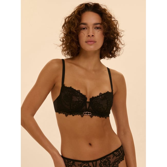 Soutien-gorge corbeille, IDOLE noir <span itemprop=