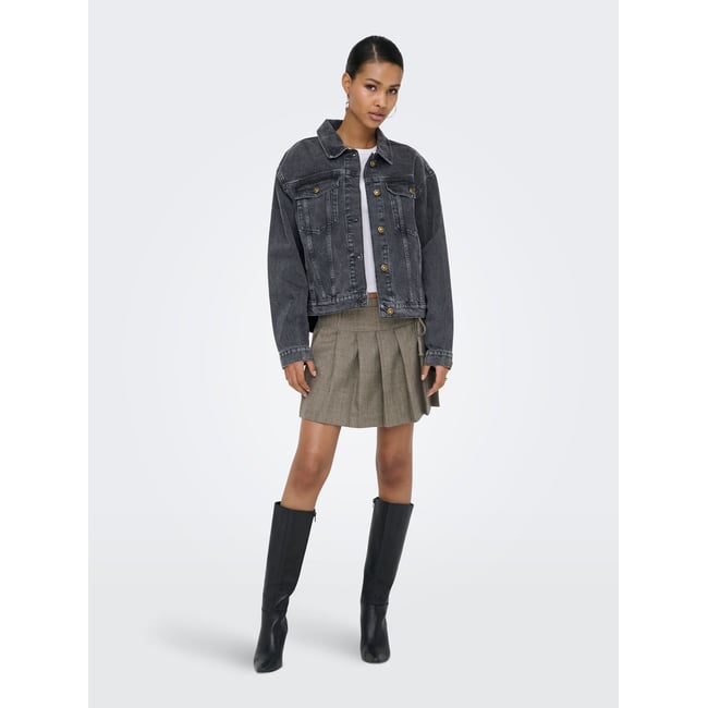Veste En Jean noire - washed black 1 <span itemprop=